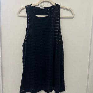 BCG Black Striped Tank Top